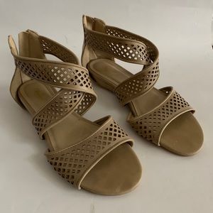 Wanted Tan Gladiator Sandals - Size 6
